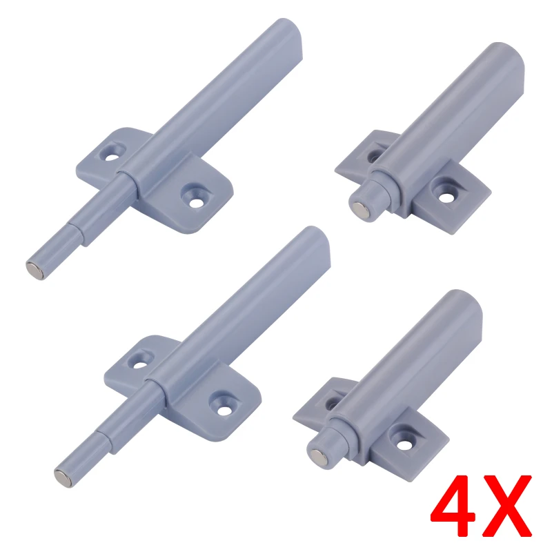 

Myhomera 4Pcs Magnetic Cabinet Catches Cabinet Latch Push to Open Cupboard Drawer Door Touch Stop Damper Buffer Pull Invisible