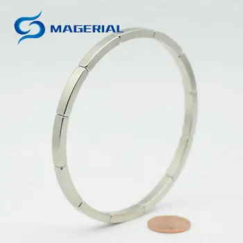 

48pcs NdFeB Magnet Arc Segment OR43xIR39x30deg.x5 mm N42H Motor Magnet for Generators Wind Turbine Neodymium Permanent Magnet