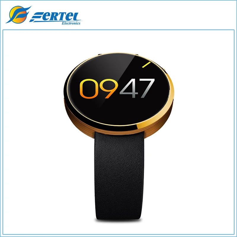 

DM360 Smart Watch Smartphone Mate Call Sedentary Reminder Pedometer Sleep Tacker  Heart Rate Monitor for Android/IOS(Gold)