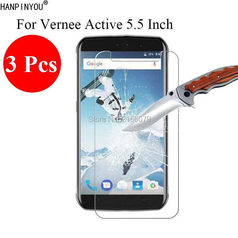 3 шт./лот 9H 2.5D Закаленное стекло протектор экрана для Vernee Active 5 &quotЗащитная пленка +