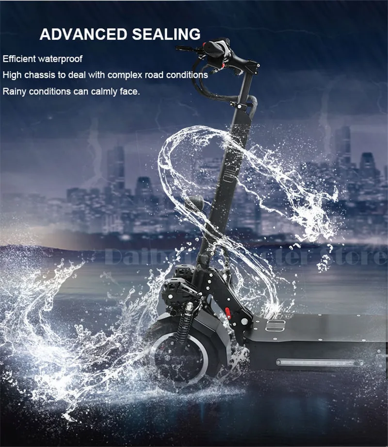 11inch electric scooter 3200W electric scooters 60V Double front rear wheel drive top speed 80kmh foldable electric skateboard (18)