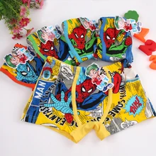 Нижнее белье, трусы для мальчиков, нижнее белье, трусы-боксеры для младенцев, Трусы-шорты хлопковое нижнее белье с рисунком для подростков возрастом от 3 до 11 лет
