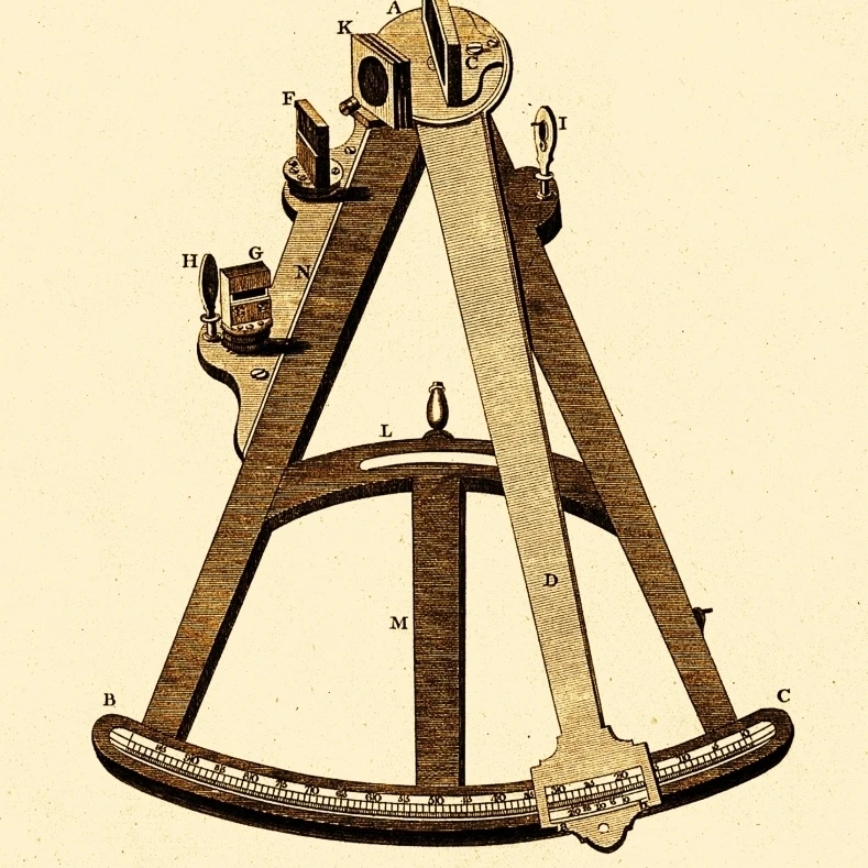 Sextant  Navigational Instrument  1791. Poster Print by Science Source (18 x 24)