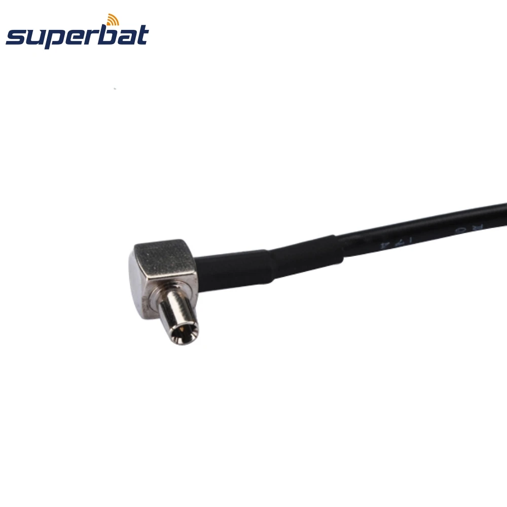 Superbat TS9 Male RA - F Female 피그테일 RG174 케이블 15cm(노바텔 머??? C777 및 시에라 무선 에어카드/화웨이 E398용)