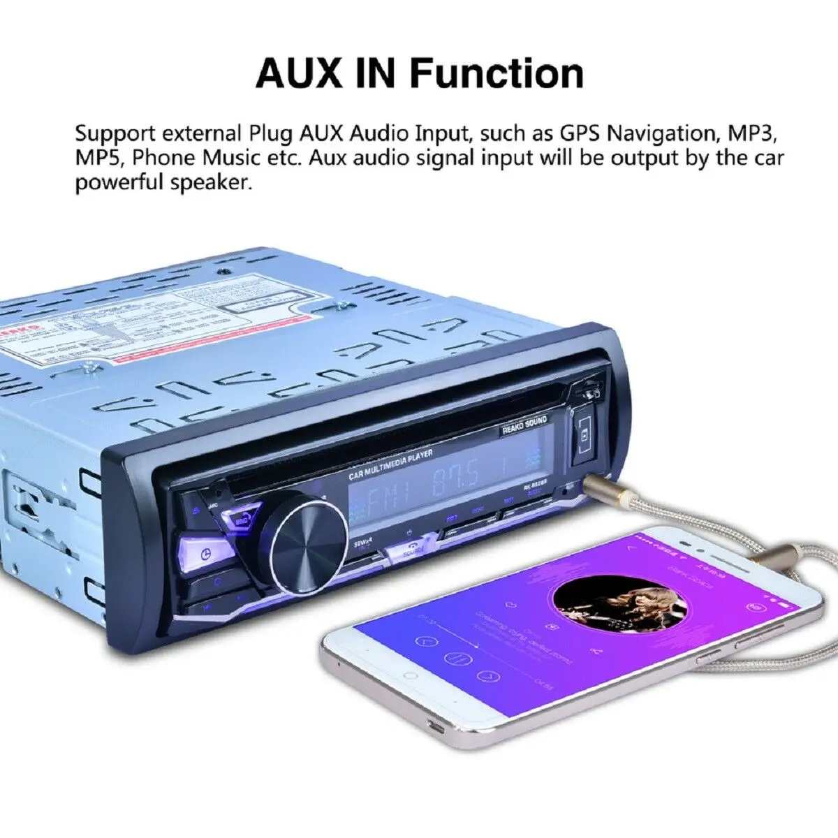 

2019 RK-8828B Bluetooth Multimedia Car Durable Car DVD In-Dash Bluetooth CD for FM Drop Shipping