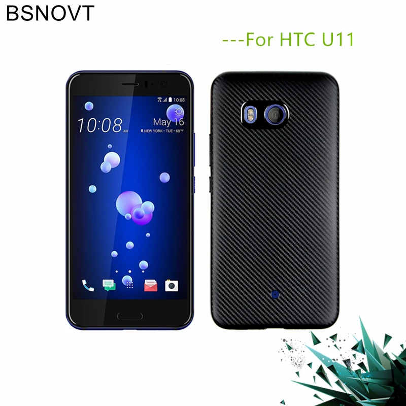 

BSNOVT sFor HTC U11 Case For HTC U 11 Cover Full Protection Carbon Fiber Soft TPU Case For HTC U11 Mobile Phone Fundas 5.5