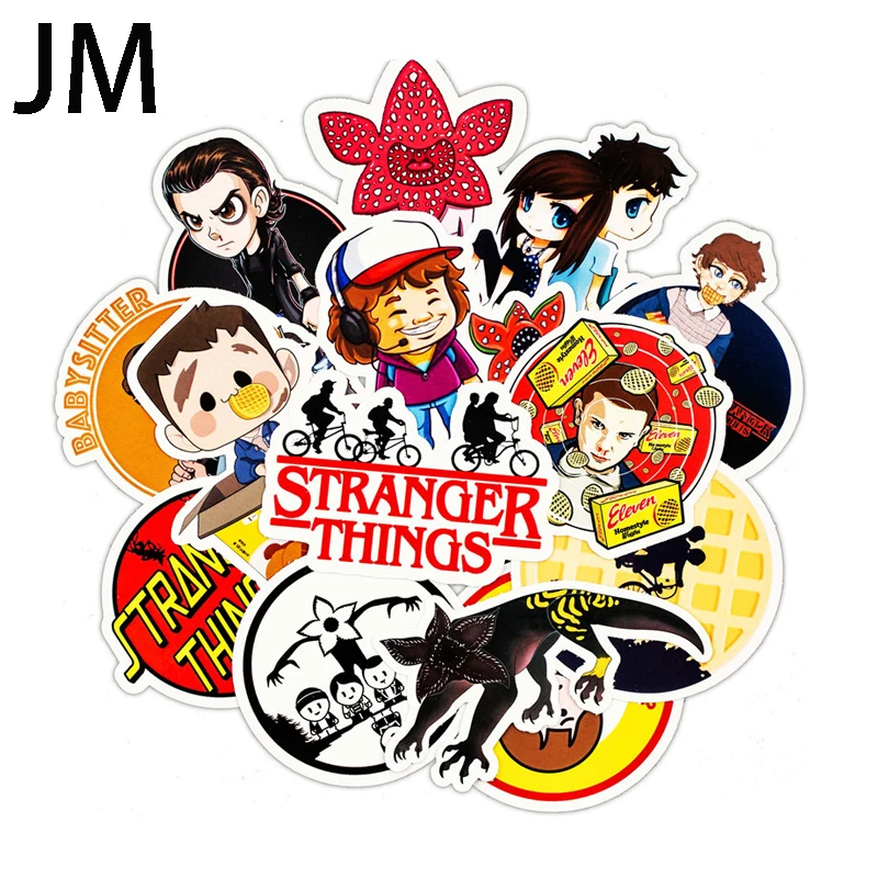 

30Pcs Stranger Thing Figure Stickers Set Anime Toy Sticker For Luggage Skateboard Laptop Waterproof Motorcycle Sticker PVC
