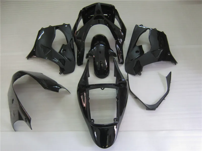 Комплекты обтекателей с рисунком на заказ для Kawasaki ZX9R 2002 2003 NINJA 02 03 все черные ABS
