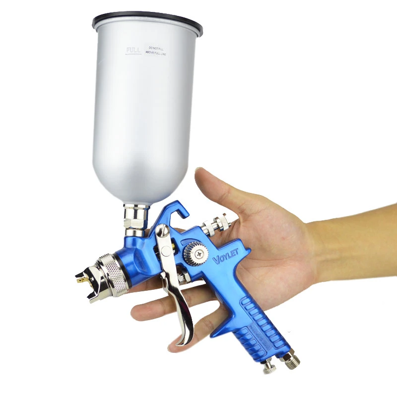 Voylet Hvlp Spray Gun Gravity Feed 1.7mm Stainless Steel Nozzle H827