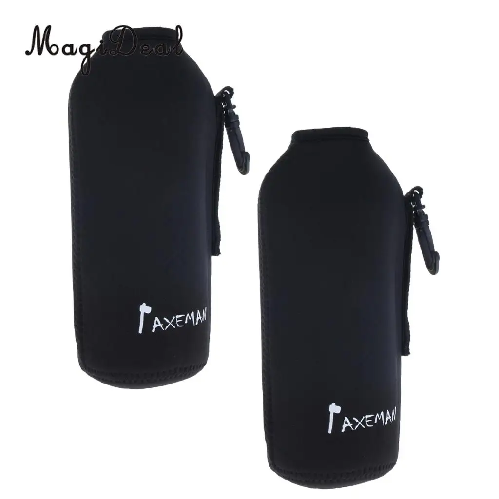 2pcs Neoprene Insulated Sports Water Bottle Cover Pouch Sleeve Bag Holder