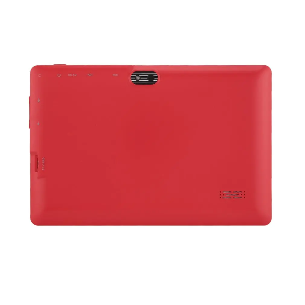 7 inch Children Tablets PC 512MB+4GB A33 Quad Core Dual Camera 1024*600 Android 4.4 Tablet PC With Silicone Cover