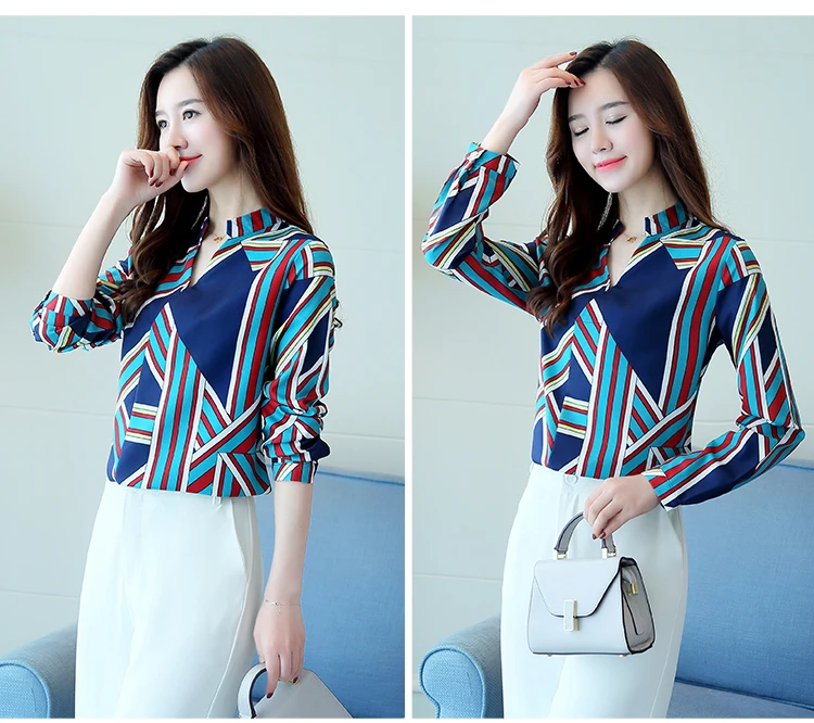 Женская офисная блузка в полоску шифоновая без рукавов 1209J 30 2019|chiffon shirt tops|chiffon