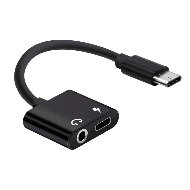 3 in 1 Type C 3 5mm Jack AUX Audio Headphone USB Adapter Charger Cable Call Music Charge for for Xiaomi 6 MIX Huawei P10 Mate10