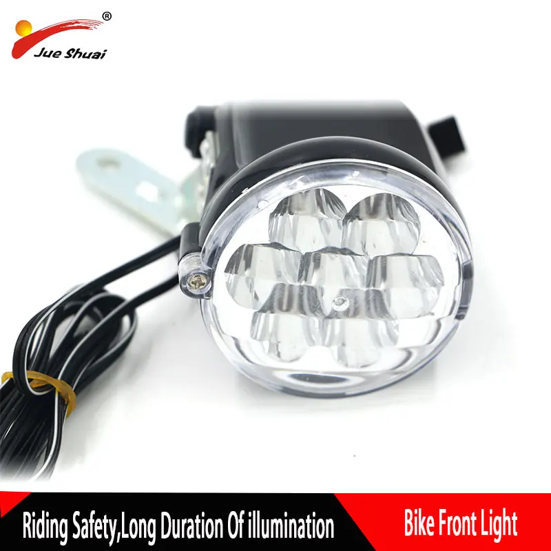 

Night 36V Luminous Bike Front Light Electric Bicycle Front Light Round Head Modern Design Lamp Electric Bike Lamps Ebike On Sale