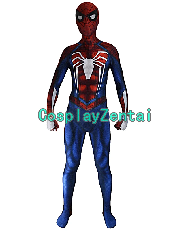 PS4 Insomniac Spiderman Costume Spandex Games Spidery Cosplay Halloween Spider-man Costume For Adult/Kids Hot Sale Free Shipping