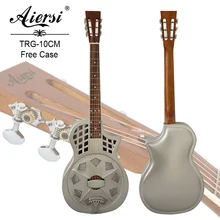 China Aiersi parlour size  single cone brass body resonator guitar China Aiersi parlour size  single cone brass body resonator guitar