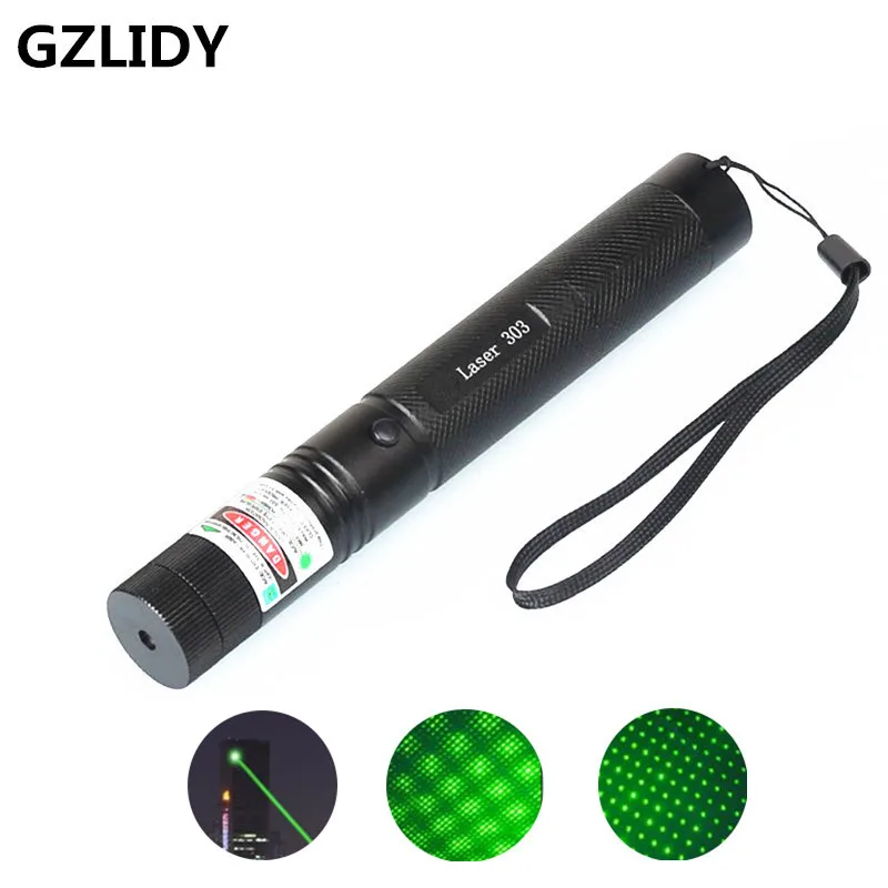 

Green Laser sight High Power hunting Green Dot tactical 532 nm 200mw 303 laser pointer verde lazer Pen Head Burning Match