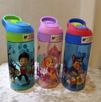 

Genuine Paw Patrol Autospout 500ML kids Water tritan Bottle sucked cup skye everest ryder chase marshall Free boys kids toy gift