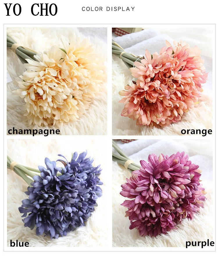 Oil painting African chrysanthemum bouquet6