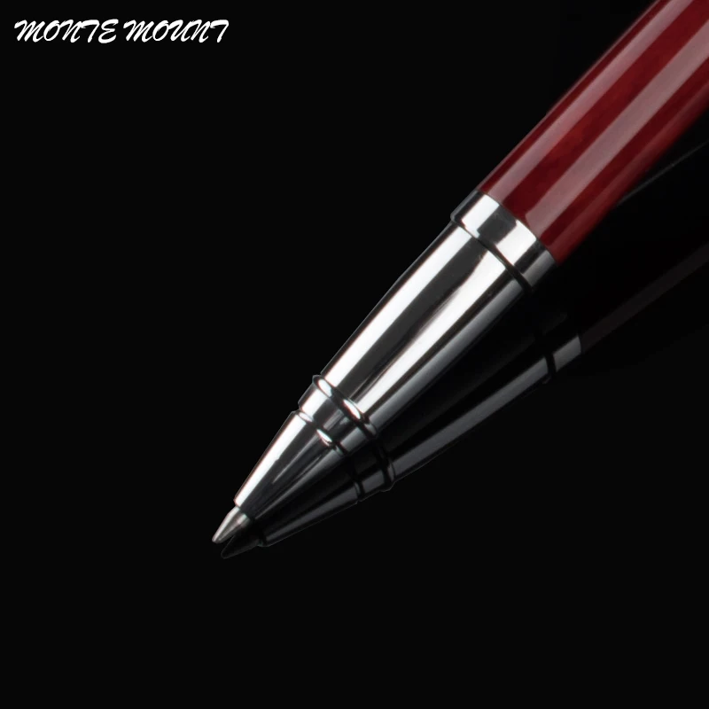 Монте крепление темно-красный Ролик Шариковая ручка офисные школьные канцелярские принадлежности Роскошные Письма Планировщик подарок