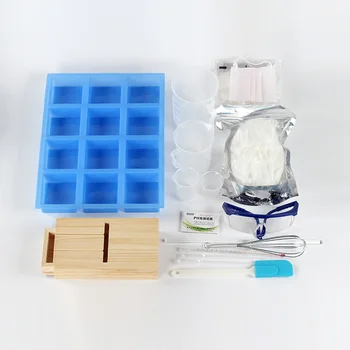 

Soap Making Set 12-Cavity Soap Bar Mold Rectangle Soap Mould Tray with Wooden Beveler Planer and Soap Bases Soap Making Supplies