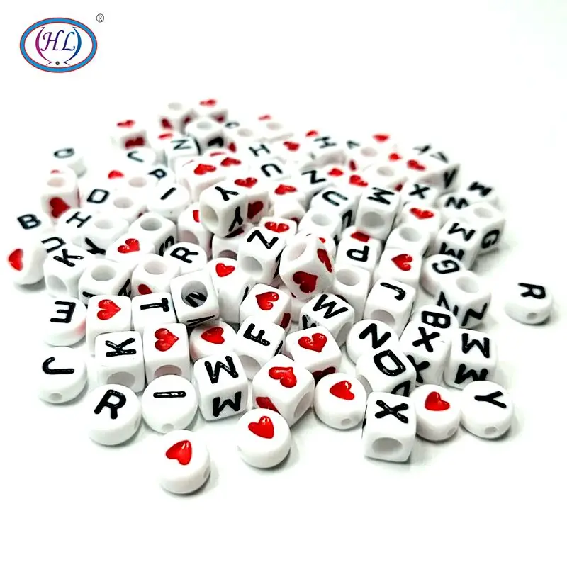 

HL Quality Products 7MM 100PCS/lot Acrylic Beads Mix Colors DIY Scrapbooking For Making Bracelet Accessories