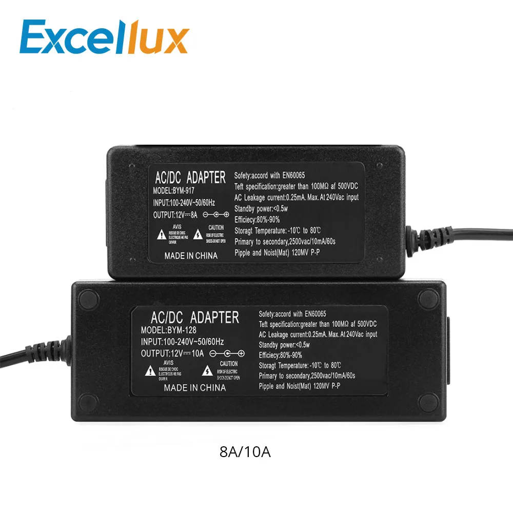 

8A 10A DC 12V led light Adapter Led Power Supply AC to DC Charger Converter LED Drivers for Led Strip Light US/UK/EU/AU Plug