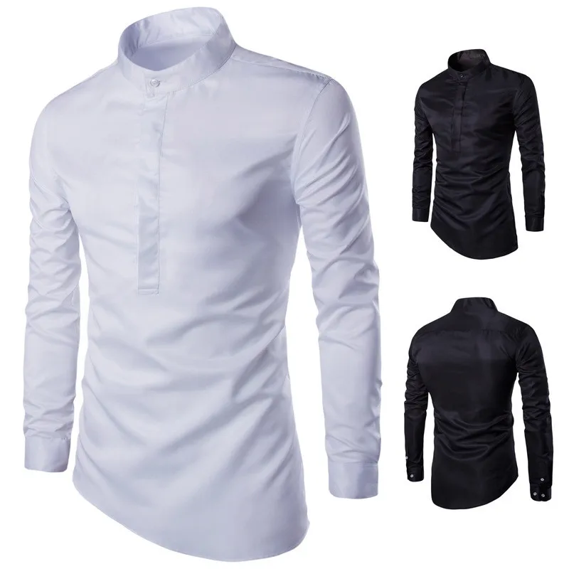 

Brand New Men's Casual Shirt Social Skull Dot Shirt Full Sleeve Turn Down Collar