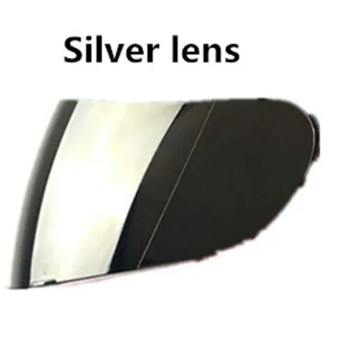 Полнолицевые 616 модельные объективы, цветные прозрачные темные линзы для мотоцикла, мотоцикла, скутера, байкера, очки, шлем - Цвет: silver lens