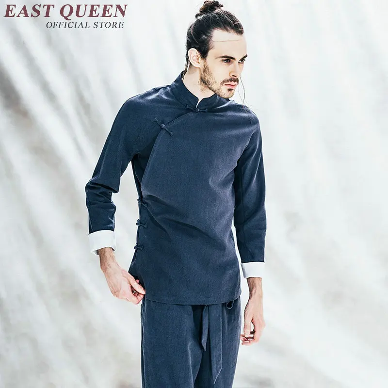 Traditional chinese clothing long sleeve chinese traditional men clothing shanghai tang traditional men KK674W