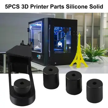 

5PCS 3D Printer Parts Silicone Solid Mount for Ender-3/CR-10 Hot Bed Leveling Silicone Column High Temperature Replacement Sprin