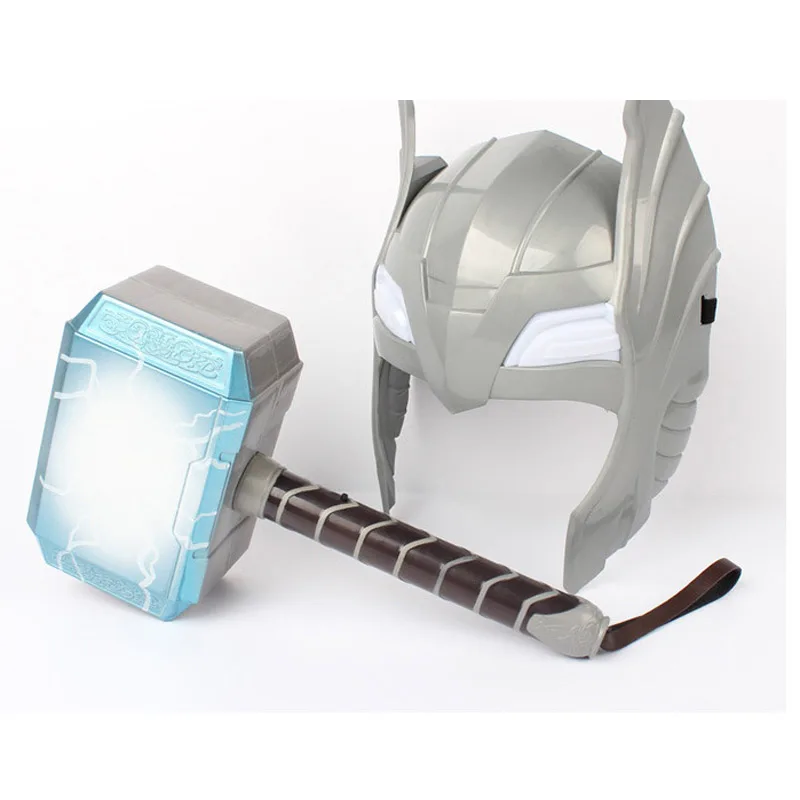 

Avengers Alliance Series Cosplay Thor's Hammer Luminous Thor Hammer 28cm Halloween Show Props Weapons Model
