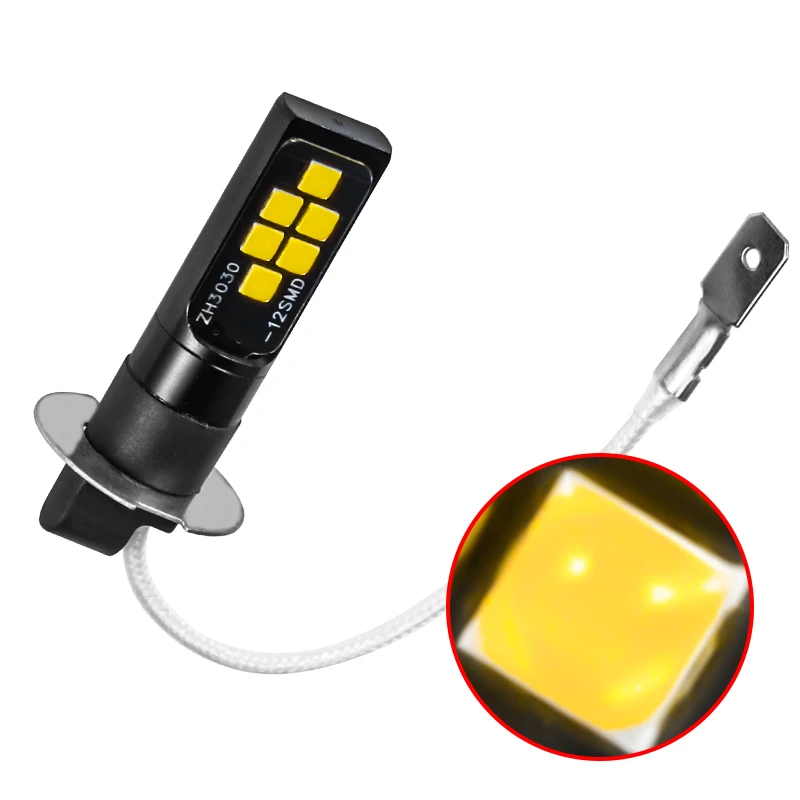 

2019 new 2 X H3/H1/H8/H11/9006/1156/1157/H7/car LED 12V 12SMD Light Bulb 3030 Chipset,W5W Bulb194 LED Bulb for Fog Lights white