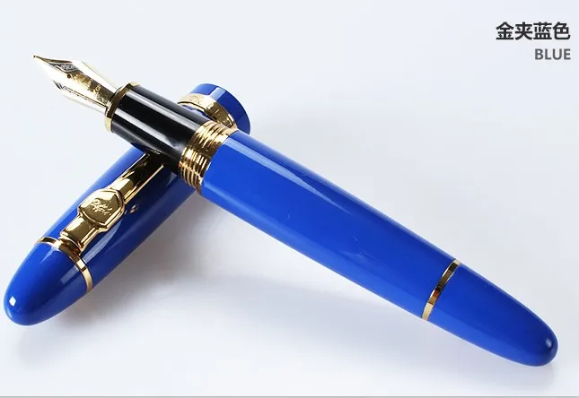 JINHAO 159 화이트 컬러 시그니처 비즈니스 오피스 펜촉 만년필, 미디엄 0.6-0.7mm, 신제품