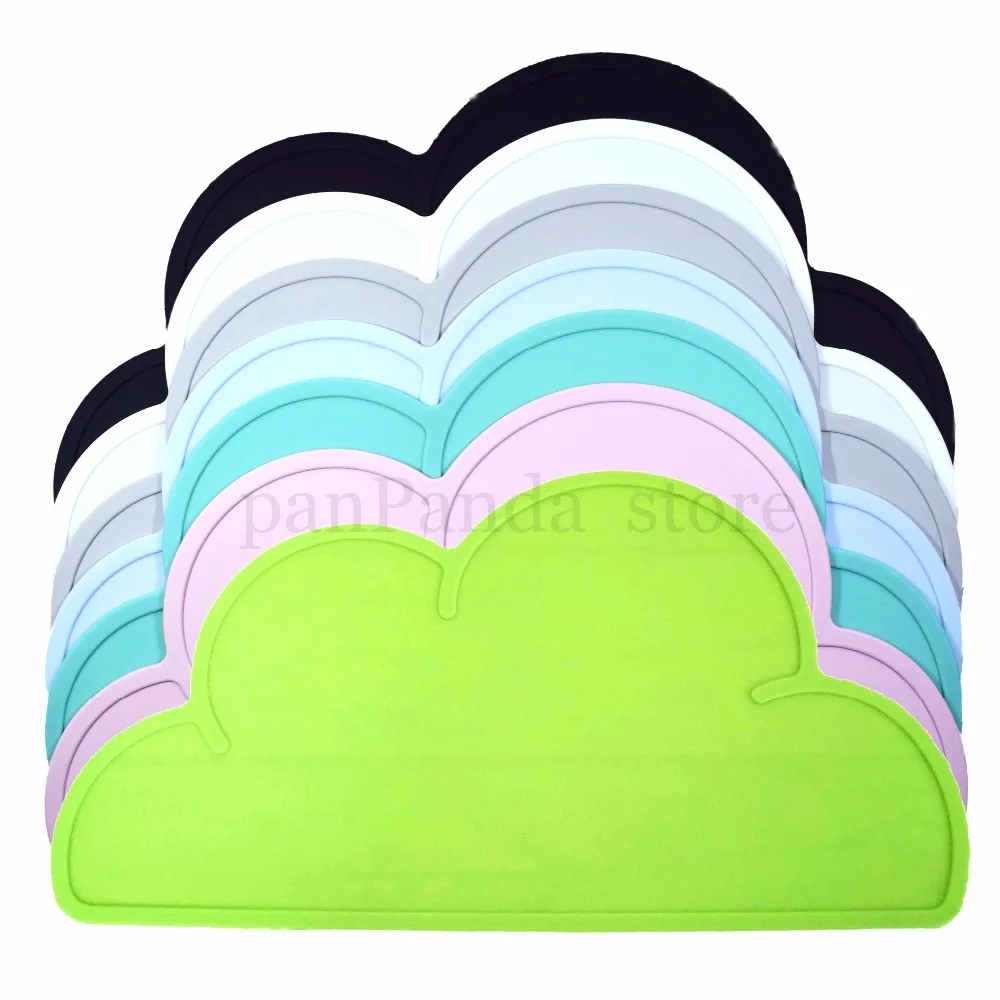 BPA Free! Cloud shape Silicone Placemat Bar Mat Baby Kids Cloud Shaped