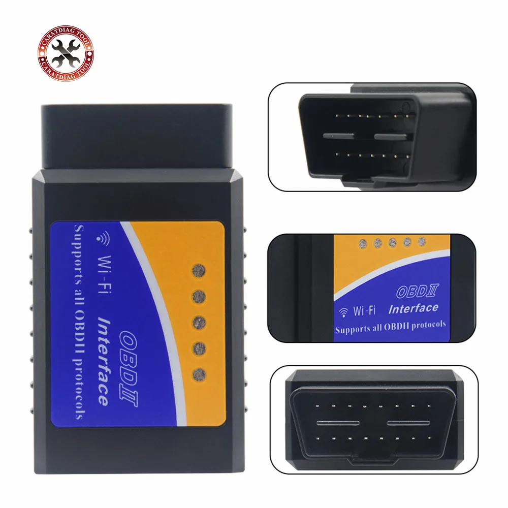 Оригинальный чип PIC18F25K80 Super OBD2 ELM327 Wi Fi V1.5 оборудование работает Android/iOS ELM 327 Bluetooth/Wi