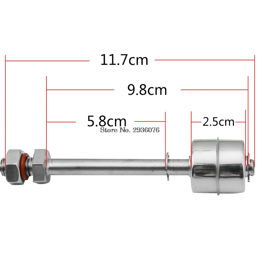 Нержавеющая сталь 10 см 50 Вт датчик уровня воды Жидкость Поплавковый выключатель Бак бассейн APR22_0