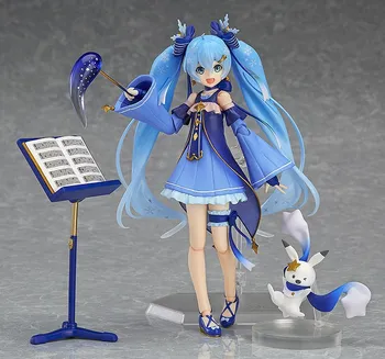 

Figma #EX-37 VOCALOID snow Miku Hatsune movable toys PVC Action Figure Collection Model Toy