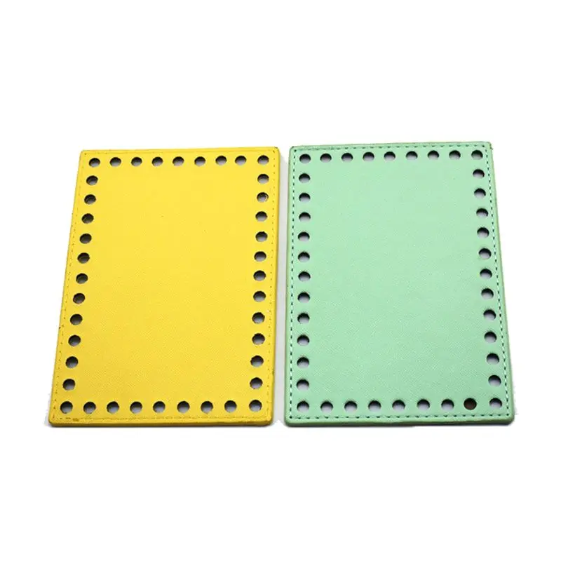 

Fashion New 1 Pc Rectangle Bag Bottom for Knitting Handbag PU Leather Purse Making DIY Craft Replacement Bag Accessories
