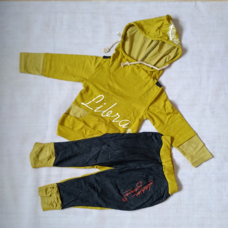 

Retail Children's Clothing Letter Pattern Hoodies & Bottom Girl's Set Spring Baby Girl 2 Pieces Sets LKC189