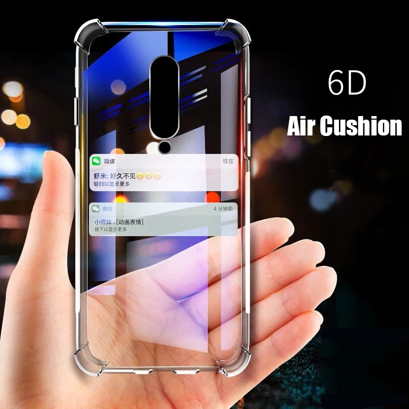 

For Oneplus 7 Pro Case [Air Cushion] Oneplus7 Military Protection TPU Cover Shockproof Soft For One Plus 7 Pro Clear Phone Case