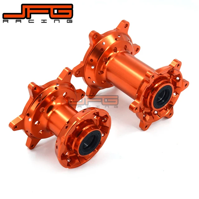Billet Orange Front And Rear Complete Wheel Hub For KTM EXC SX SXF XCW
