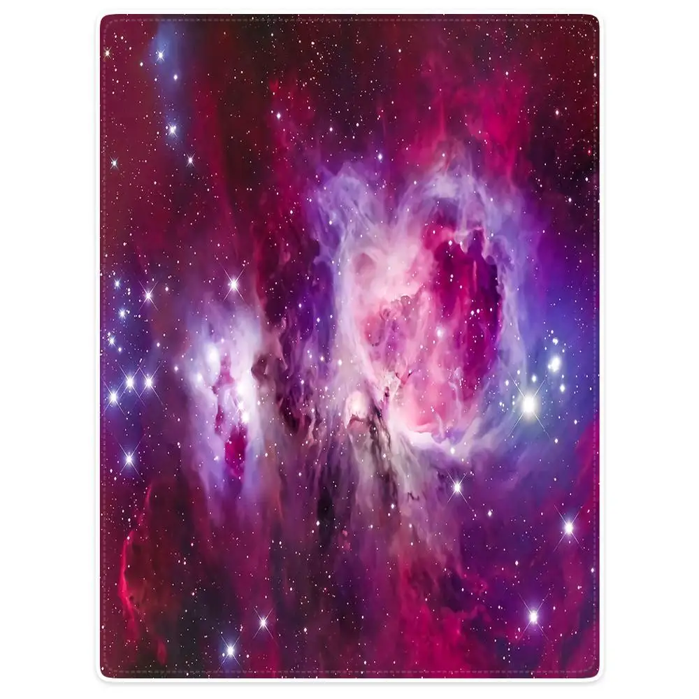 

Blankets Cobertor Warmth Soft Plush Magellanic Cloud Stars Purple Fantastic Galaxy Universe Sofa Bed Throw a Blanket Plaid