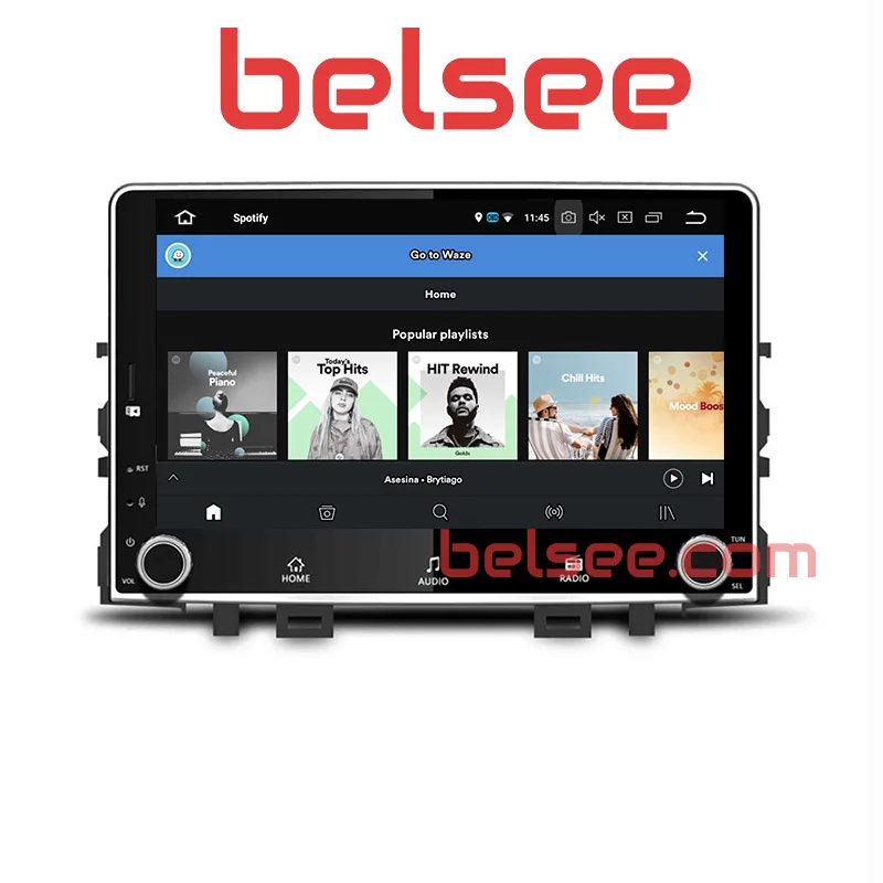 Автомагнитола Belsee Kia Rio 2017 Android 8 0 2 Din GPS навигация сенсорный экран IPS Wi Fi Bluetooth 4 Гб