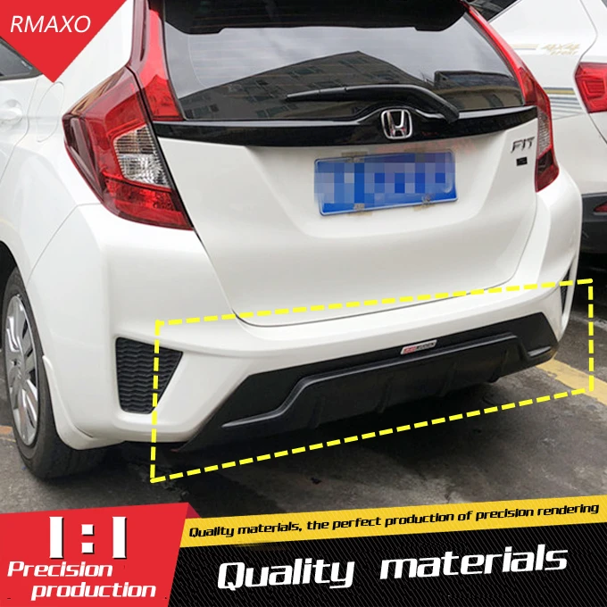 For Honda fit JAZZ Bumper Diffuser spoiler 2014 ABS Rear front Bumpers