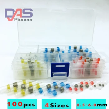 

100PCS Waterproof Solder Seal Heat Shrink Butt Connectors