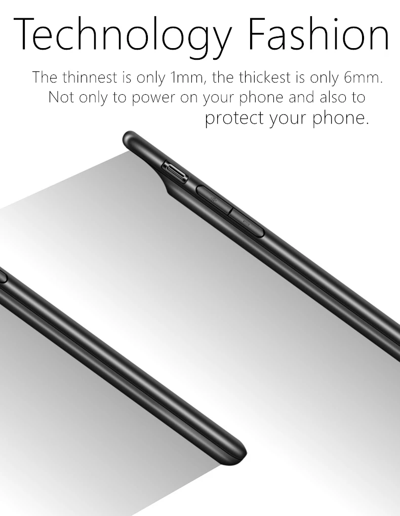 Чехол для батареи ультра тонкий для iPhone 6 7 8 6s Plus чехол для зарядного устройства зарядное устройство Внешний блок