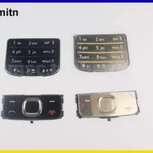 Черный/серебристый/Золотой Ymitn корпус Главная Меню кнопочный чехол для NOKIA 6700 6700C