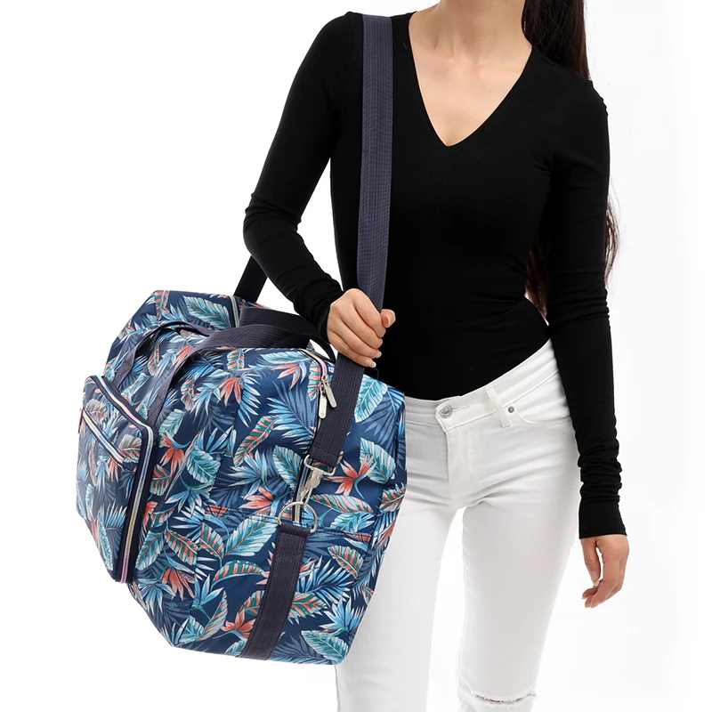 Складная дорожная сумка женская Большая вместительная переносная сумка через плечо с мультяшным принтом водонепроницаемая сумка для багажа