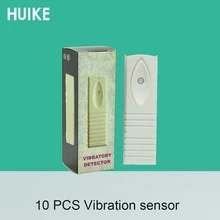 10 PCS Intelligent Digital wired Vibration sensor Alarm Without power NC to NO signal output cashbox safebox anti burglar shock